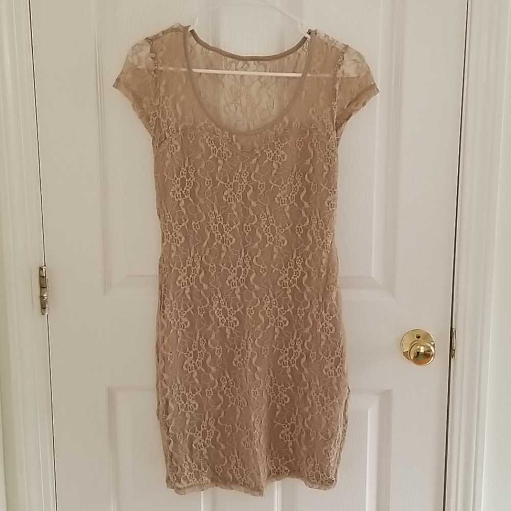 Guess Lace Fitted Dress